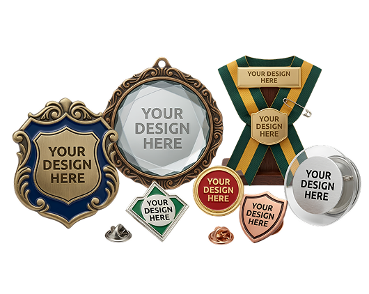 Emblems, Pins & Medals