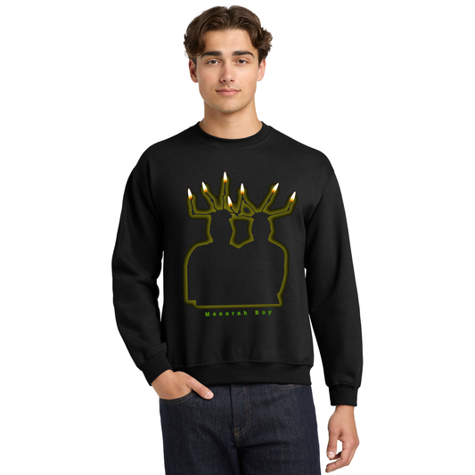 Menorah Boy Crewneck Sweatshirt – By Jewcrazy