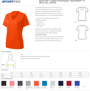 Stand-With-Israel-Workout-Running-Shirt---Sport-Tek®-Ladies-RacerMesh®-V-Neck-Tee